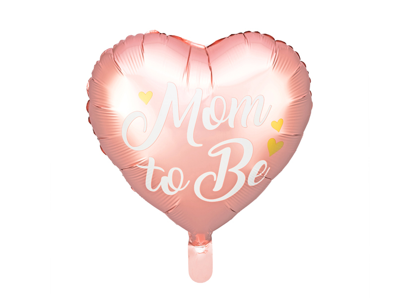 Folie ballon Mom to be lyserød