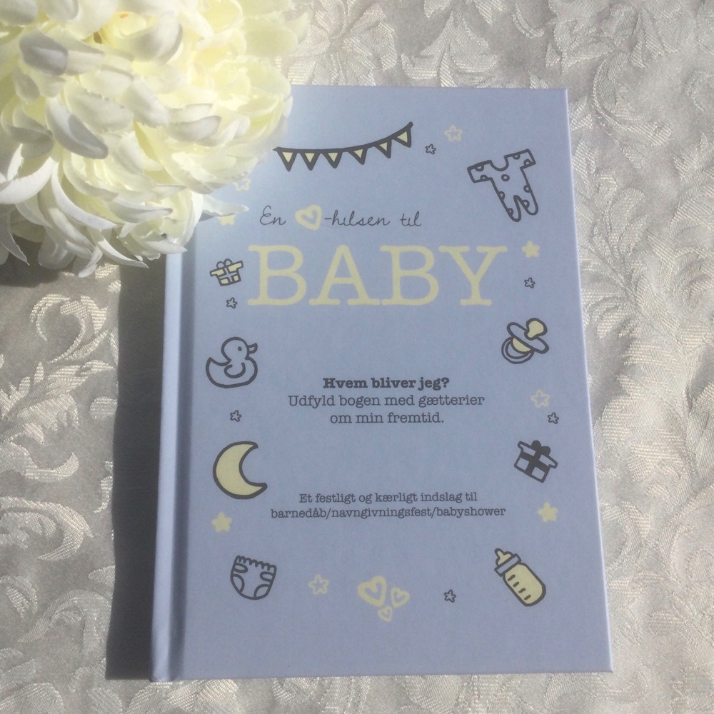 Gæstebog - En kærlig hilsen baby, lyseblå