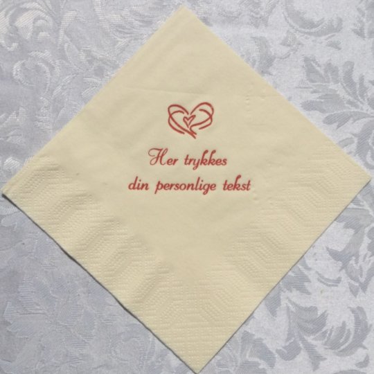 Creme 33x33 cm frokostserviet