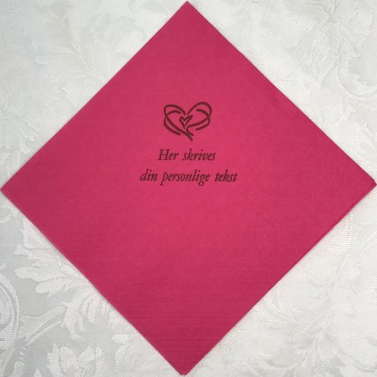 Pink 40x40 cm middags serviet 