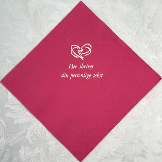 Pink 40x40 cm middags serviet 