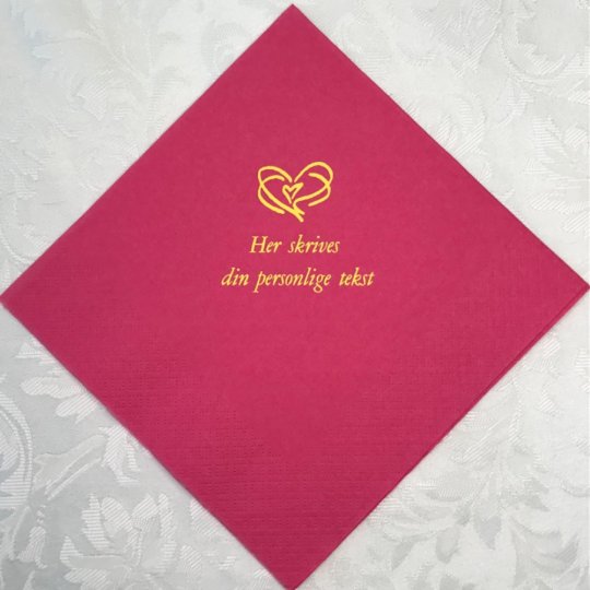 Pink 40x40 cm middags serviet 