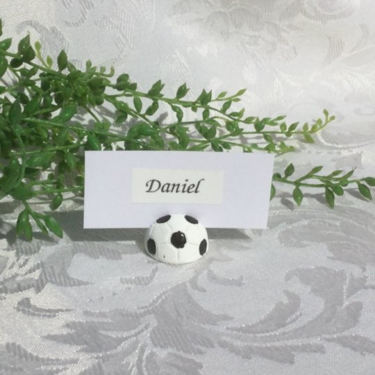 konfirmation pynt fodbold bordkort